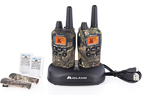 Midland - X-TALKER T65VP3, 36 Channel FRS Two-Way Radio - Up to 32 Mile Range Walkie Talkie, 121 Privacy Codes, NOAA Weather Scan + Alert (Pair Pack) (Mossy Oak Camo)