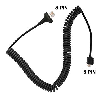 10 Pack Maxtop CABLE-AMM300-K30-8PIN Cable 8 Pin for Kenwood KMC-30 Mobile Microphone TM-261A...