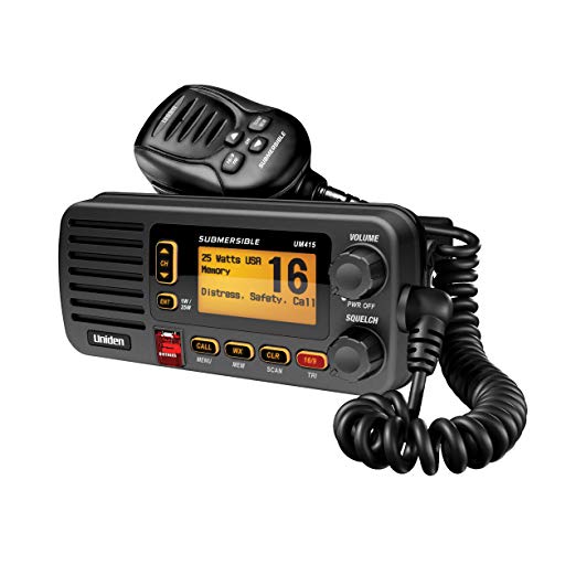 Uniden UM380BK Class D Full - Feature Fixed Mount VHF Marine Radio, Black