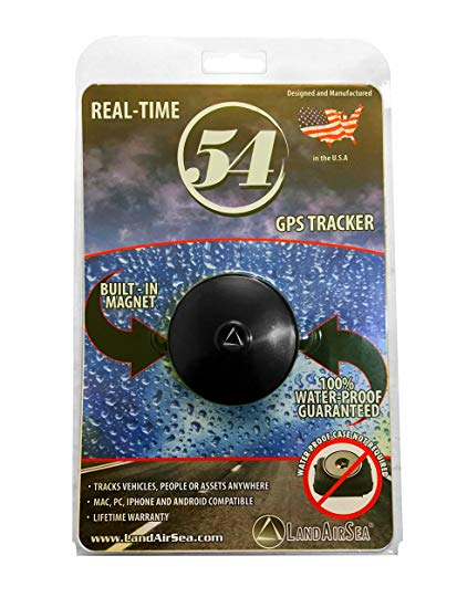 LandAirSea 54 Waterproof Covert Magnetic Real Time GPS Tracker for Personal Vehicle Asset and Fleet Location Tracking