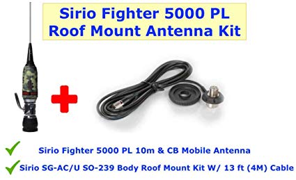 Sirio Fighter 5000 Roof Mount Kit: Fighter 5000 Antenna and Roof Mount Kit