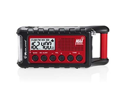 Midland Consumer Radio ER310 Emergency Solar Hand Crank AM/FM Digital Weather Radio