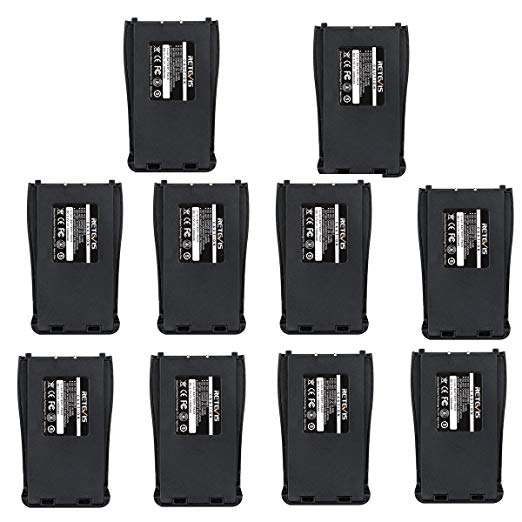 Retevis Two-way Radio Battery 1000mAh Replacement Li-ion Battery for Baofeng 777S 888S 666S Retevis H-777 Walkie Talkie (10 Pack)