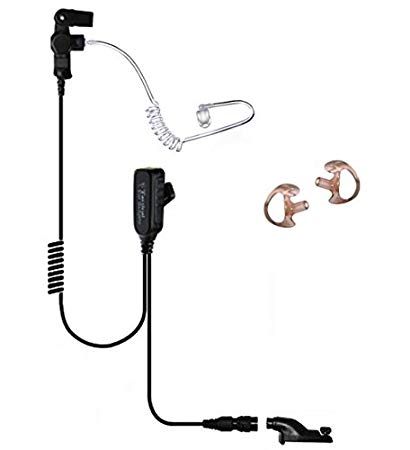 Hawk Lapel Microphone EP1334QR with Quick Release Adapter (Non-PTT Version) for XPR and APX Radios