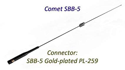 Comet SBB-5 2M/70cm Dual Band Mobile Antenna w/ 3 Yr Warranty