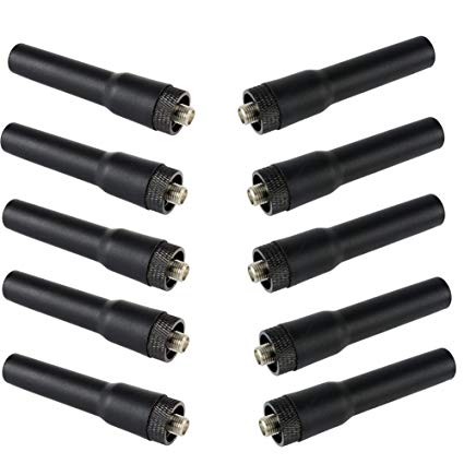 Retevis H-777 Walkie Talkie Antenna SMA-F Antenna for Baofeng UV-5R 888S Retevis H-777 RT21 2 Way Radio (10 Pack)