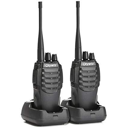 Olywiz HTD826 Walkie Talkie Long Range 2W Handheld GMRS Marine two way radio 16-Channel Sport Cars Appearance 2 PACK