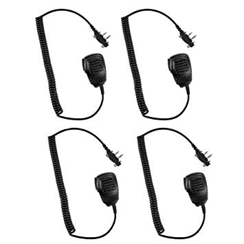 4 Pack Maxtop APM100-I2 Light Duty Shoulder Speaker Microphone for ICOM IC-F3011 IC-F4011...