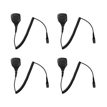 4 Pack Maxtop APM250-H5 IP56 Waterproof Shoulder Speaker Microphone for Hytera HYT PD780G...