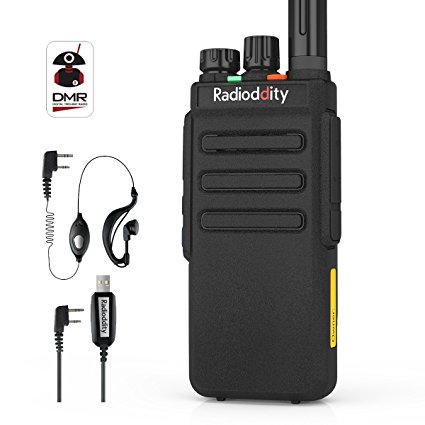 Radioddity GD-77S DMR Dual Band Two Way Radio Digital/Analog 136-174/400-470MHz Walkie Talkie 1024CH, Voice Prompt, For Commercial Use