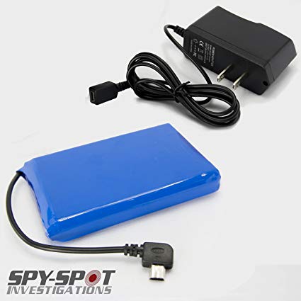 Spy Spot Portable Extended Rechargeable Battery for Real Time GPS Trackers