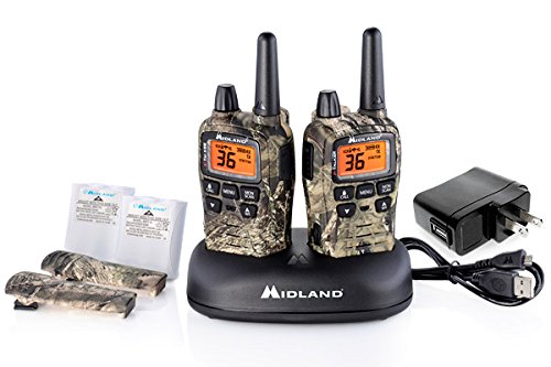 Midland - X-TALKER T75VP3, 36 Channel FRS Two-Way Radio - Up to 38 Mile Range Walkie Talkie, 121 Privacy Codes, NOAA Weather Scan + Alert (Pair Pack) (Mossy Oak Camo)