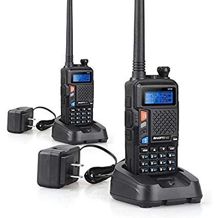 2 Set of BAOFENG UV-5X Two-Way Radio with FM Function VHF 136-174MHz UHF 400-520MHz Dual Band Dual Watch Transceiver 128 Channels