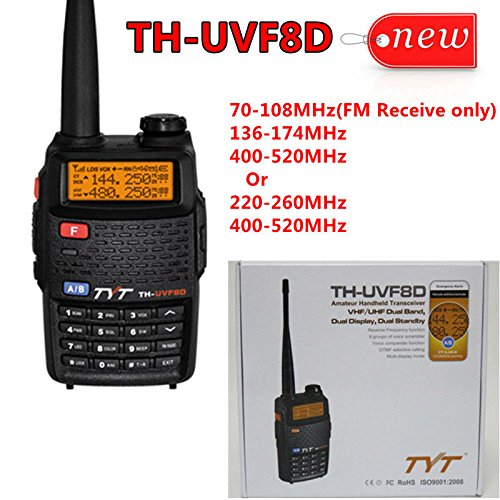 TYT TH-UVF8D Dual Band 136-174/400-520 MHz 128CH Radio