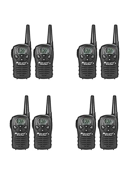 Midland LXT118 Two-Way Radio 22 Channel FRS GMRS Walkie Talkie 8 PACK