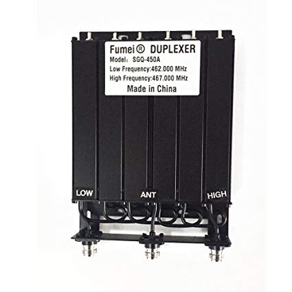 Fumei UHF 400-470MHz 30W Duplexer for Radio Repeater with Preseted Low Frequency 462MHz & High Frequency 467MHz & N Female connectors