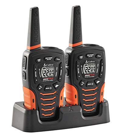 (2) COBRA CXT645 MicroTalk 35 Mile 22 Channel 2-Way Radios Walkie Talkies w/NOAA