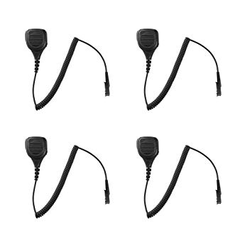 4 Pack Maxtop APM250-AX IP56 Rainproof Shoulder Mic Speaker Microphone for Motorola MOTOTRBO...