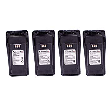 4 Pack Maxtop AMCL4970-1800-D NNTN4970 Replacement Li-ion 1800mAh Slim Battery for Motorola CP200...