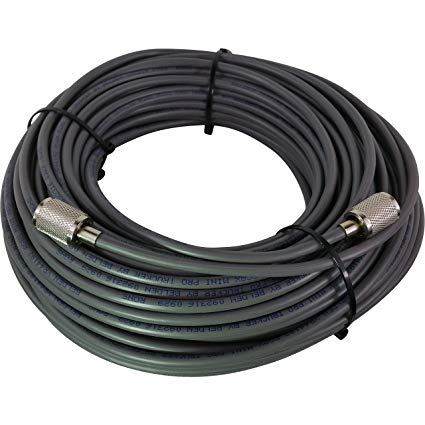 BELDEN Rg8x 97% Shielded Coax Cable w/ PL-259s for Cb / Ham / Scanner Radio 75 Foot USA MADE!!