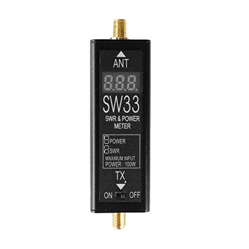 SURECOM SW33 VHF/UHF mini Power & SWR Meter Radio portable handheld ham Black US
