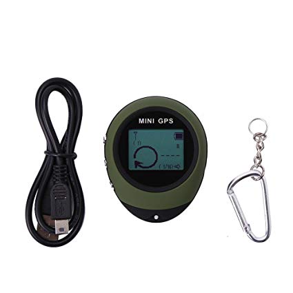 Mini GPS Tracker Locator, Waterproof GPS,Personal Pocket GPS Navigator for Outdoor Hiking Camping Hunting Wild Exploration