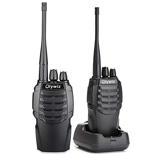 Walkie Talkies Olywiz HTD826 Two Way Radio Rechargeable Long Range 1800mAh Li-ion Battery UHF 406-470MHz 2 PACK