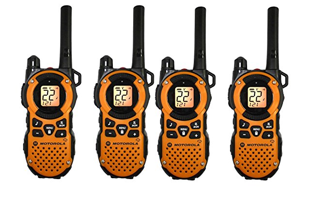 Motorola MT350R FRS Weatherproof Two-Way - 35 Mile Radio 4 Pack - Orange